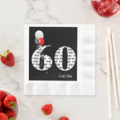 ballonnen van het 60e verjaardagsfeest servetten (Insitu)