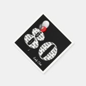 ballonnen van het 80ste verjaardagsfeest servetten (Hoek)