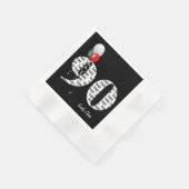 ballonnen van het 90e verjaardagsfeest op zwarte servet (Hoek)