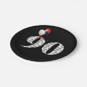 ballonnen van het 90e verjaardagsfeest papieren bordje (Gekanteld)