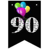 ballonnen van het 90e verjaardagsfeest vlaggetjes (Derde vlag)