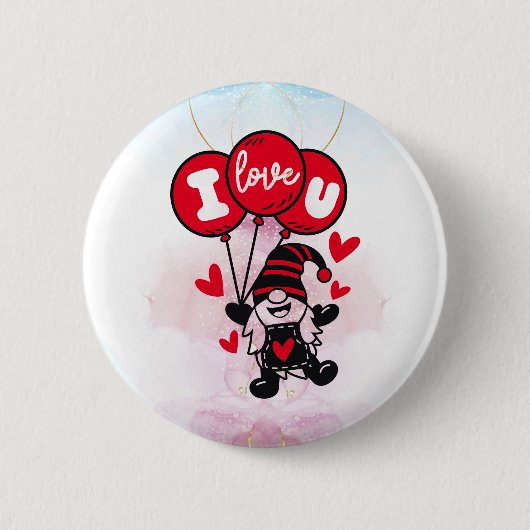Ballonnen van Liefde: Ik hou van je Button (Voorkant)