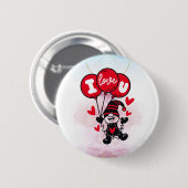 Ballonnen van Liefde: Ik hou van je Button (Voorkant /achterkant)