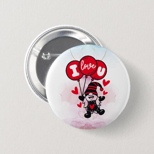 Ballonnen van Liefde: Ik hou van je Button (Voorkant /achterkant)
