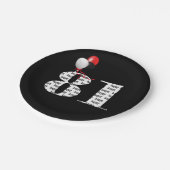 ballonnen voor 81e verjaardag papieren bordje (Gekanteld)