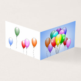 Ballonnen Vouwde Verjaardagskaart Kaart