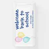 Ballonnen Welkom Terug naar school Spandoek (Verticaal)