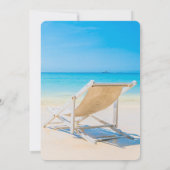 Ballonnen, Wijnglas Strandstoel Pensionering Kaart (Achterkant)