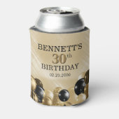 Ballonnen Zwart Goud Blikjeskoeler (Blikje Achterkant)