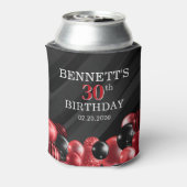 Ballonnen Zwart Rood Blikjeskoeler (Blikje Achterkant)