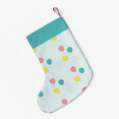 Ballonons op blauw kleine kerstsok (Achterkant (Hangend))