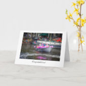 Ballonpartij Boat - Algemeen gefeliciteerd Kaart (Gele Bloem)
