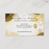 Ballonpartij: Ombre Gold Visitekaartje (Achterkant)