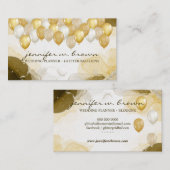 Ballonpartij: Ombre Gold Visitekaartje (Voorkant / Achterkant)