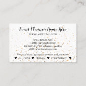 Ballonpartijdecoratie gebeurtenissenplanner visitekaartje (Achterkant)