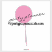 Ballonpartijplanner om het even welke Sticker van (Vel)