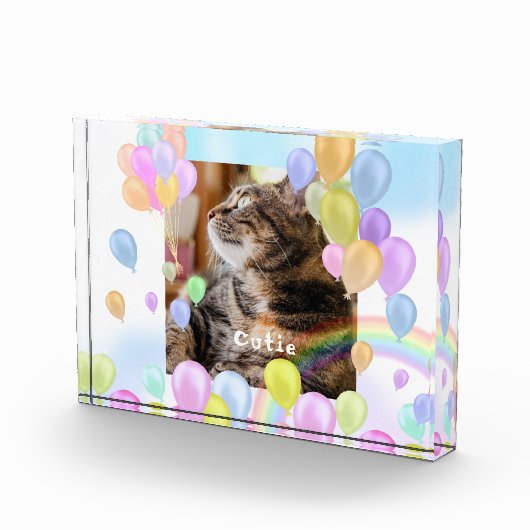 Ballonpastel Dier Pet Fotoblokken (Rechts)