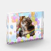 Ballonpastel Dier Pet Fotoblokken (Links)