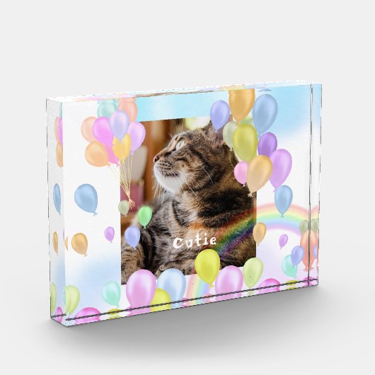 Ballonpastel Dier Pet Fotoblokken (Links)