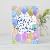 ballonpastel feestdagenkaart (Staand voorkant)