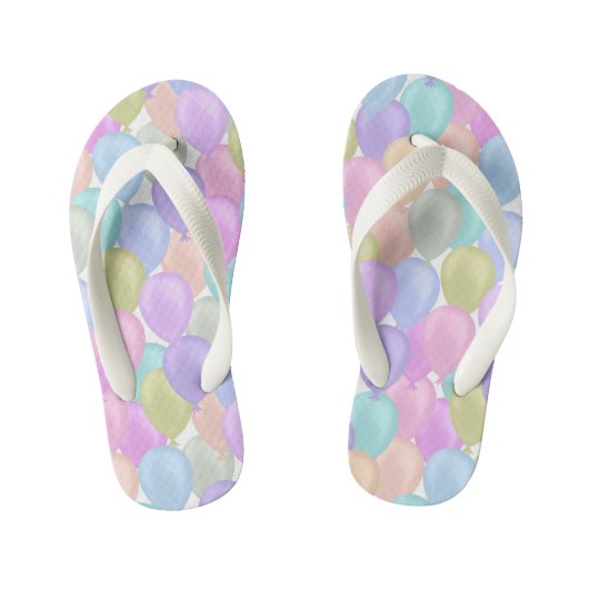ballonpastel kinder teenslippers (Voetbed)