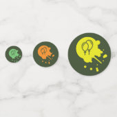 Ballonpatroon van de Groene Paintball-partij Confetti (Voorkanten)