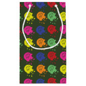 Ballonpatroon van de Groene Paintball-partij Klein Cadeauzakje (Achterkant)