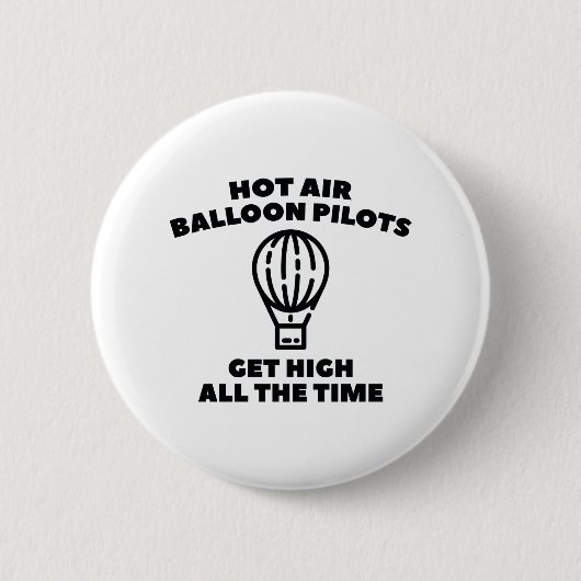 Ballonpiloten Ronde Button 5,7 Cm (Voorkant)