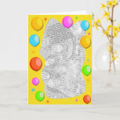 ballonrand kaart (Gele Bloem)