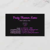 Ballonroze eenvoudige Paarse gradiënt Visitekaartje (Achterkant)