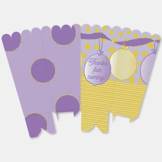 Ballons Baby shower Bedankdoosjes (Ongevouwen)