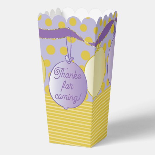 Ballons Baby shower Bedankdoosjes (Voorkant)