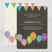 ballons & banting banner kaart (Voorkant / Achterkant)