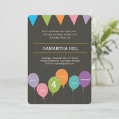 ballons & banting banner kaart (Staand voorkant)