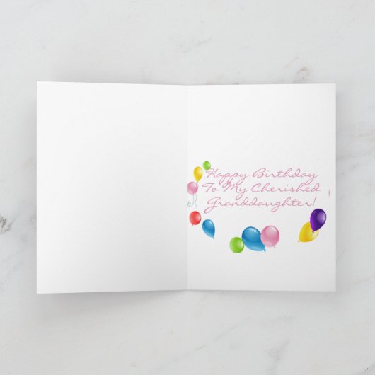 Ballons Birthday Feestdagen Kaart (Binnen)