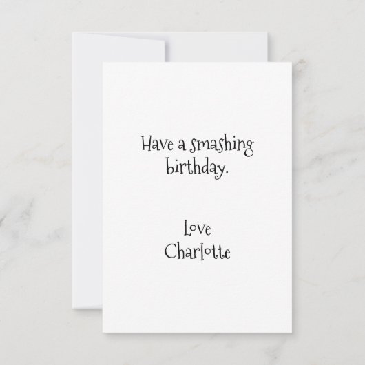 Ballons Birthday Kaart (Achterkant)