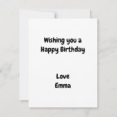 Ballons Birthday Kaart (Achterkant)