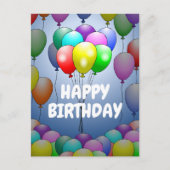 Ballons Birthday Kaart (Voorkant)