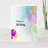 Ballons Birthday Kaart (Voorkant)