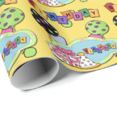 Ballons Birthday Party - Verpakkingspapier Cadeaupapier (Rol Hoek)