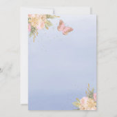 Ballons Butterfly Covid drive by Baby shower Kaart (Achterkant)