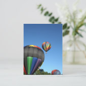 Ballons Colorful Launch! Briefkaart (Staand voorkant)