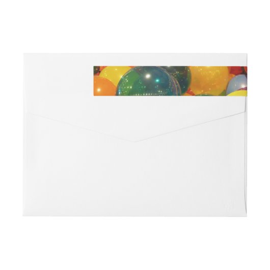 Ballons Colorful Party-ontwerp (Achterkant)