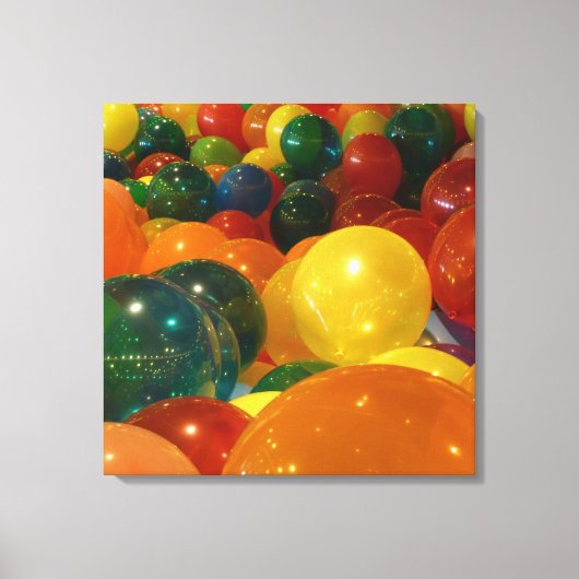 Ballons Colorful Party-ontwerp Canvas Afdruk (Voorkant)