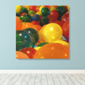 Ballons Colorful Party-ontwerp Canvas Afdruk (Insitu (Houten vloer))