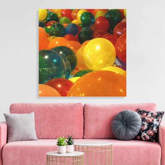 Ballons Colorful Party-ontwerp Canvas Afdruk (Insitu (Woonkamer))