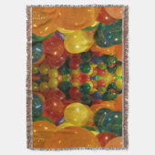 Ballons Colorful Party-ontwerp Deken (Voorkant Verticaal)