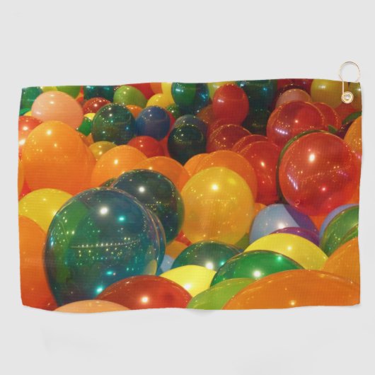 Ballons Colorful Party-ontwerp Golfhanddoek (Horizontaal)