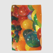 Ballons Colorful Party-ontwerp Golfhanddoek (Voorkant)