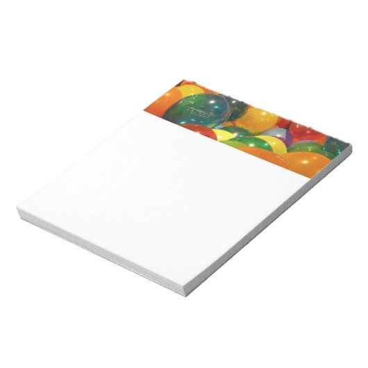 Ballons Colorful Party-ontwerp Notitieblok (Linkerzijde)